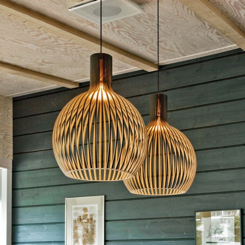 LinoVerde Handgemaakte Houten Hanglamp