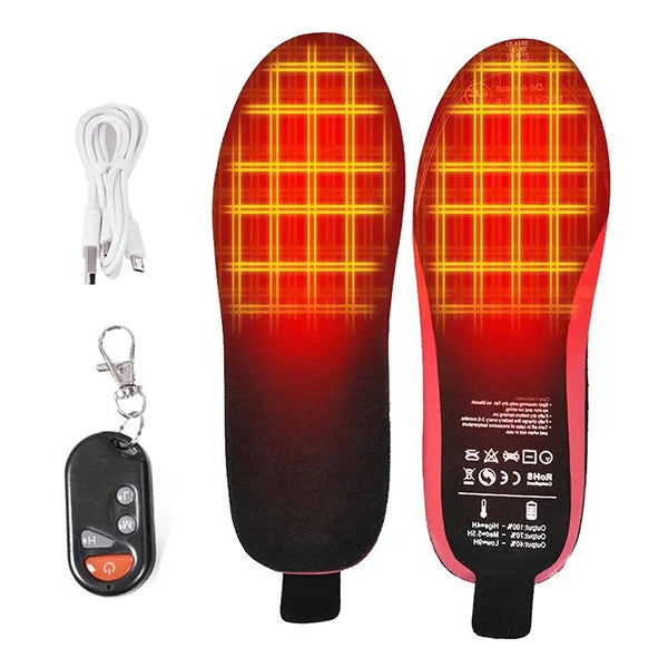 Wireless Heated Shoe Insoles Rechargeable Foot Warmers