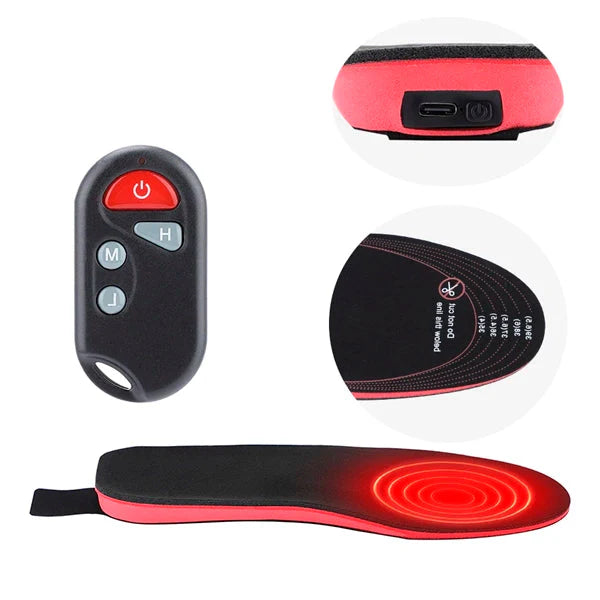 Wireless Heated Shoe Insoles Rechargeable Foot Warmers