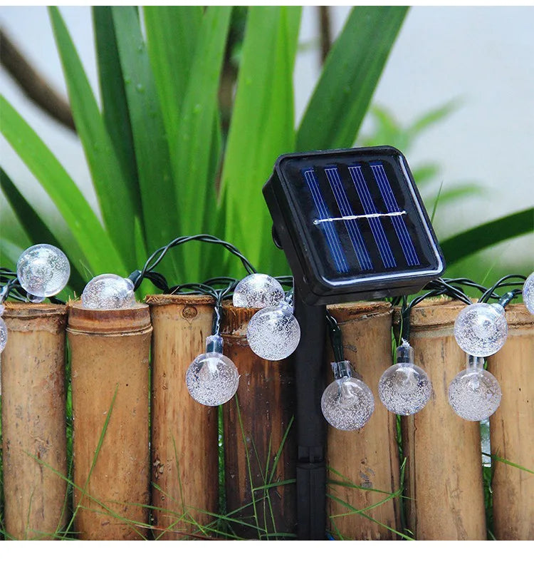 Weather-Resistant Solar LED Lights Outdoor String Illumination