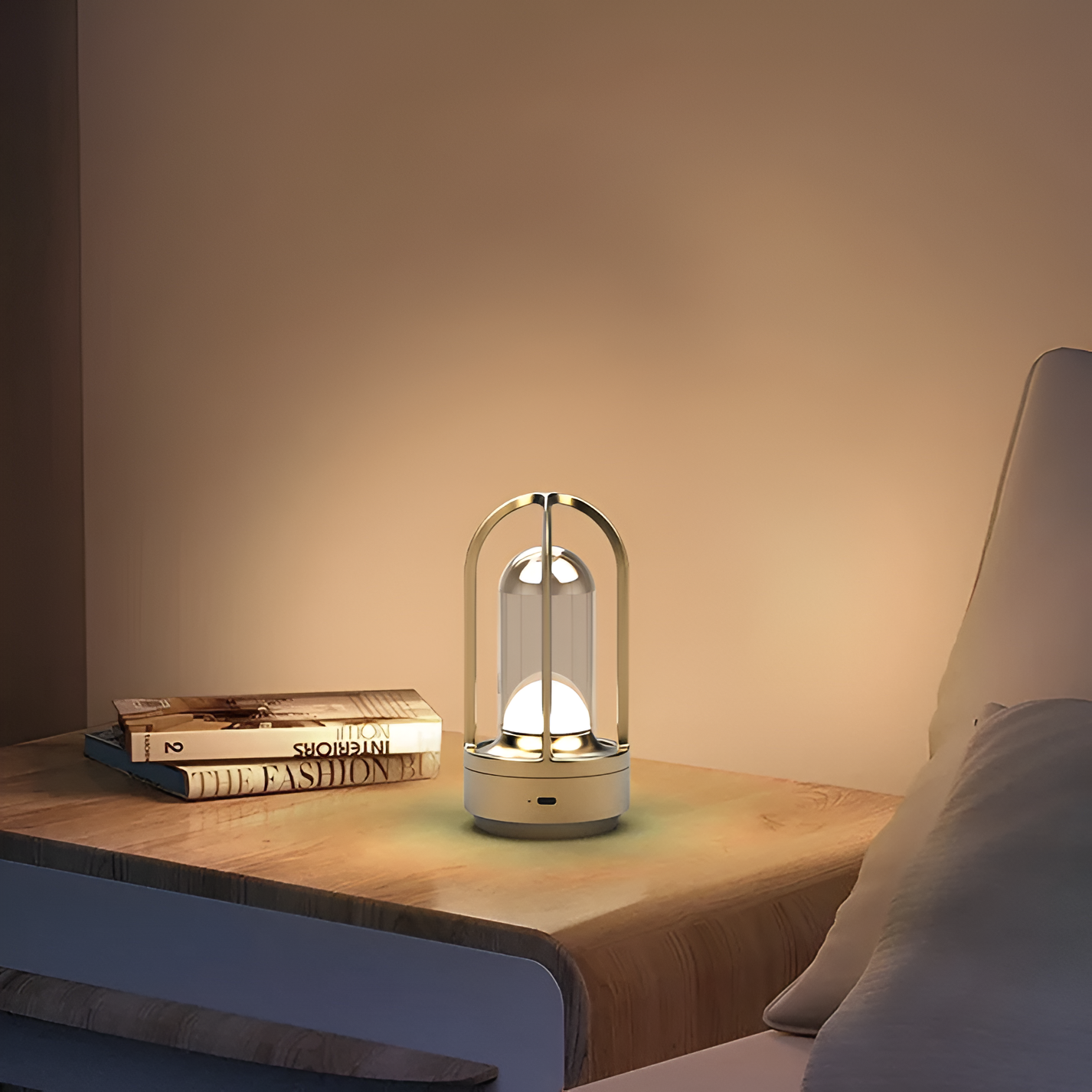 Glowora Elegante Tafellamp met Draagbaar Boogdesign