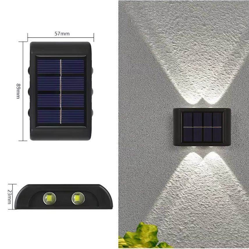 Outdoor Solar Wall Lamps Modern Weather-Resistant LED Lighting for Garden & Patio