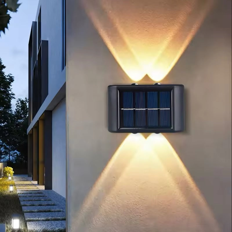 Outdoor Solar Wall Lamps Modern Weather-Resistant LED Lighting for Garden & Patio