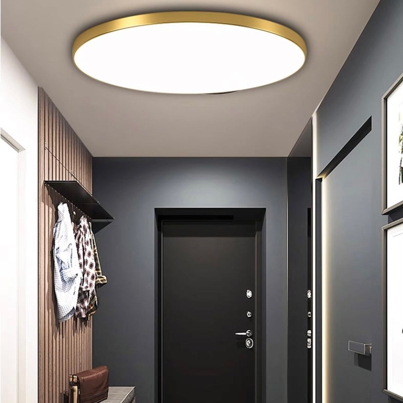 Sleek modern round LED ceiling lamp for elegant living room lighting