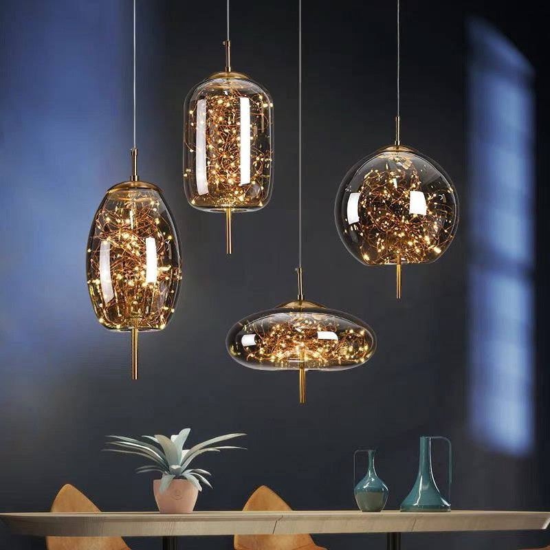 Pendant Light Glass Modern LED Ceiling Lamp