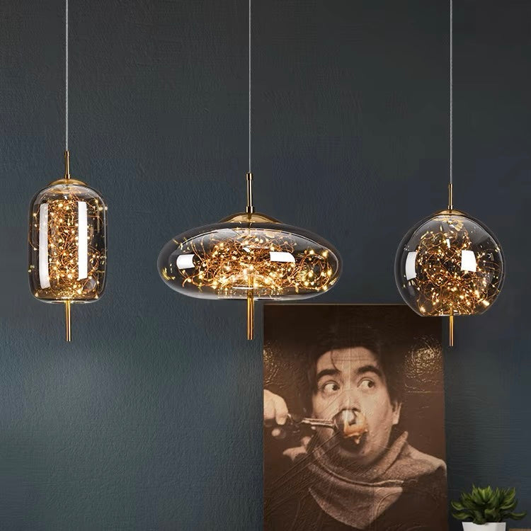 Pendant Light Glass Modern LED Ceiling Lamp