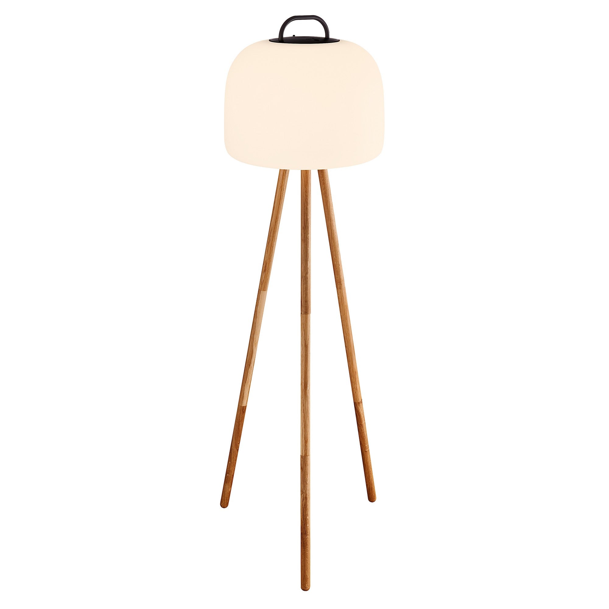 Portable outdoor lamp with spherical design