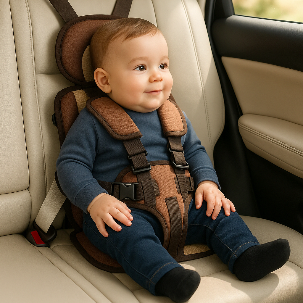 Portable Child Car Seat Safe & Comfortable Travel Booster