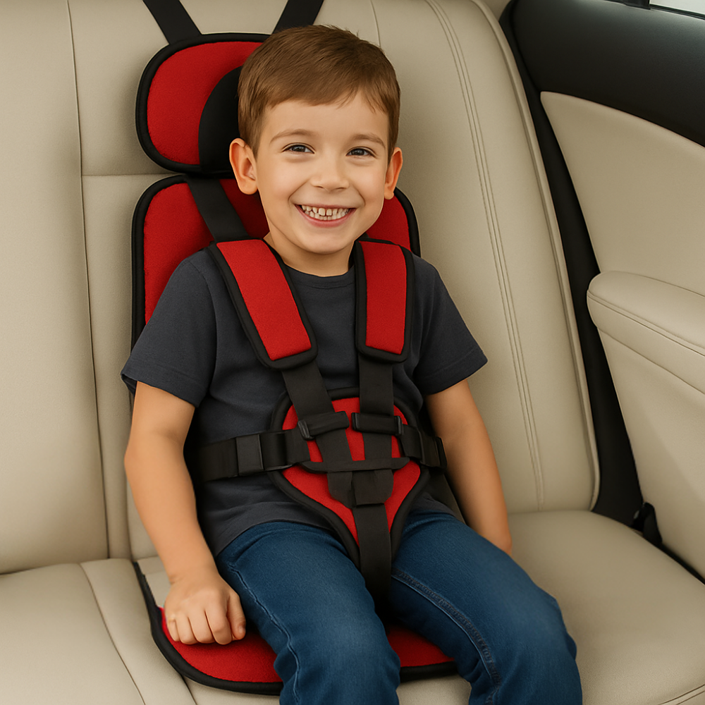 Portable Child Car Seat Safe & Comfortable Travel Booster