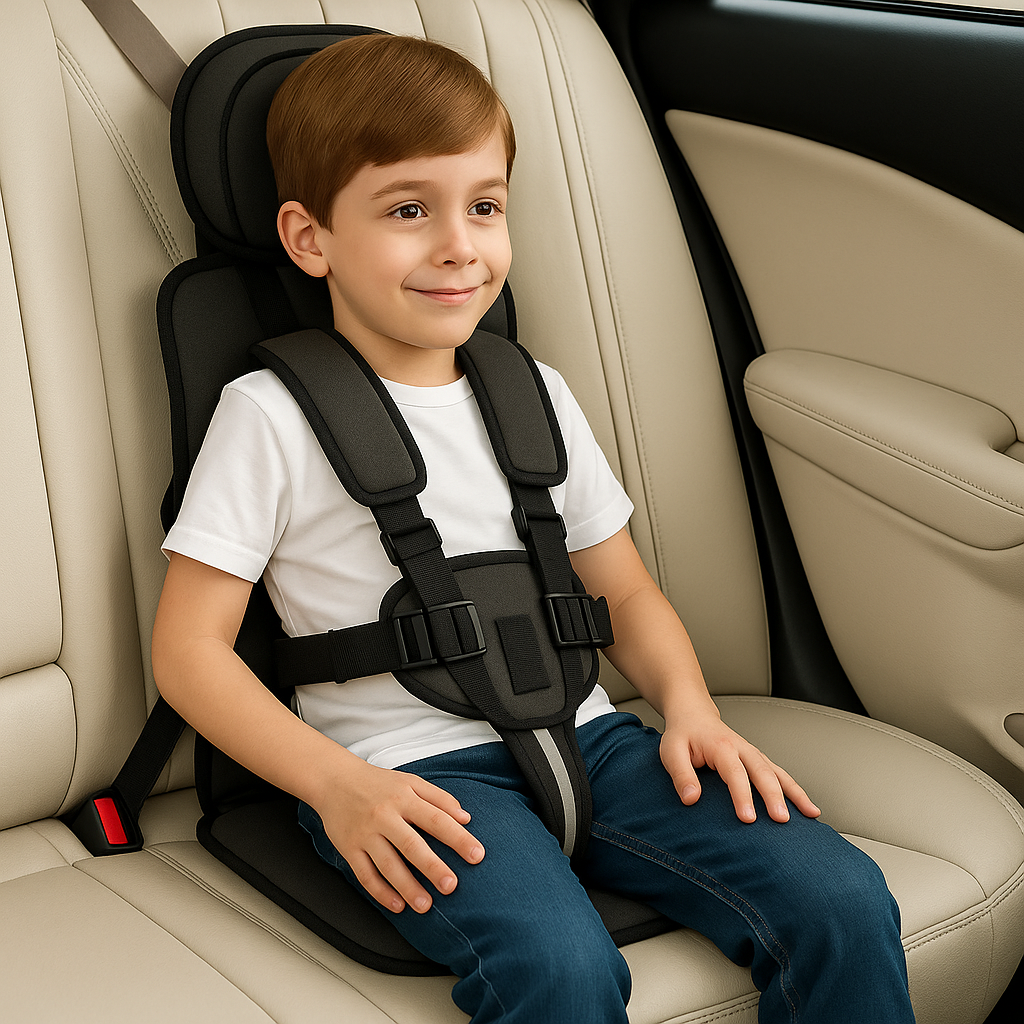 Portable Child Car Seat Safe & Comfortable Travel Booster