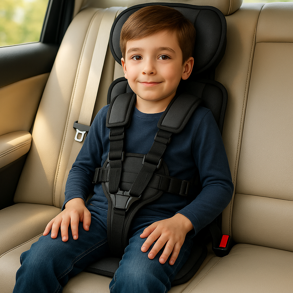 Portable Child Car Seat Safe & Comfortable Travel Booster