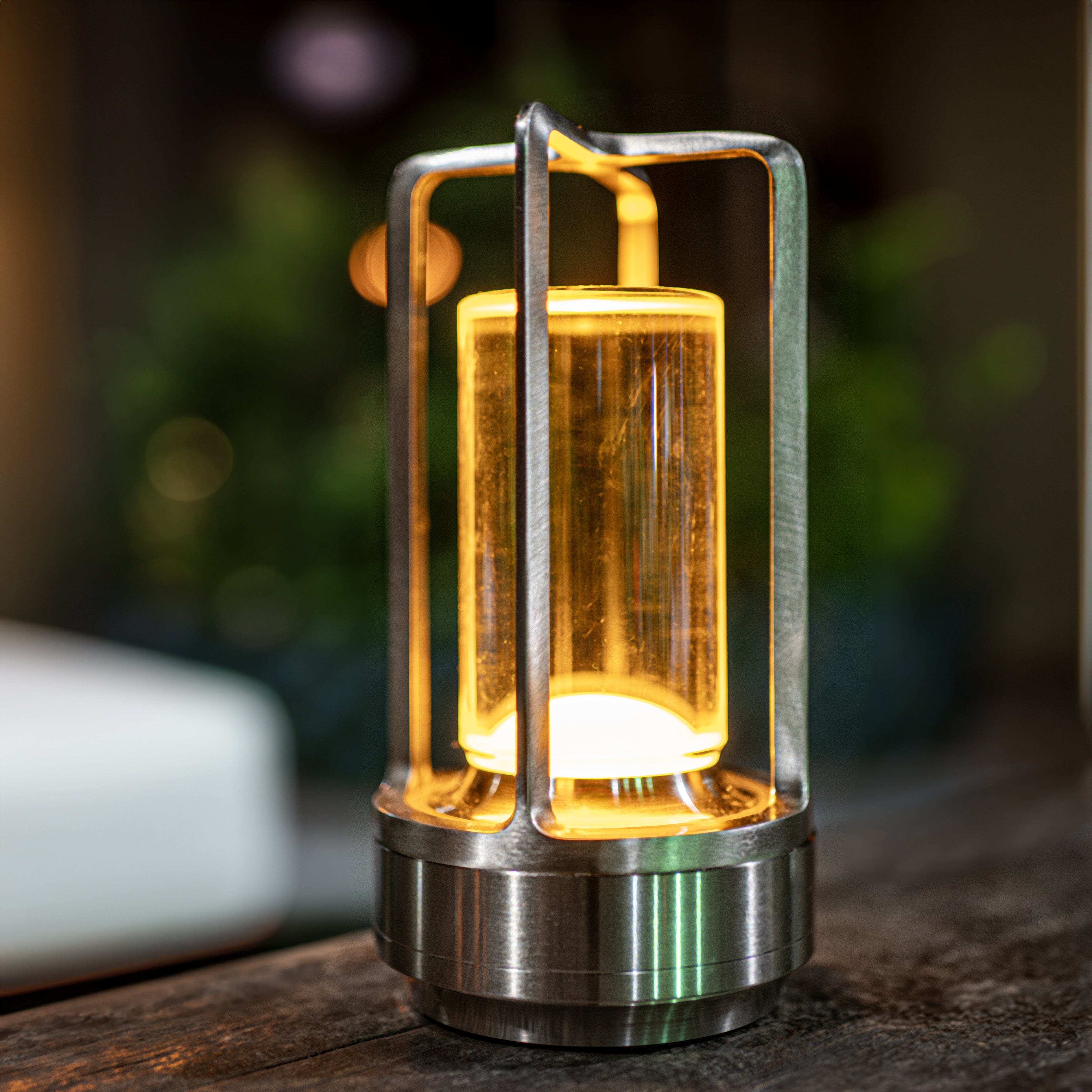 Crystal Lantern Vintage Table Lamp in Luxury LED Light