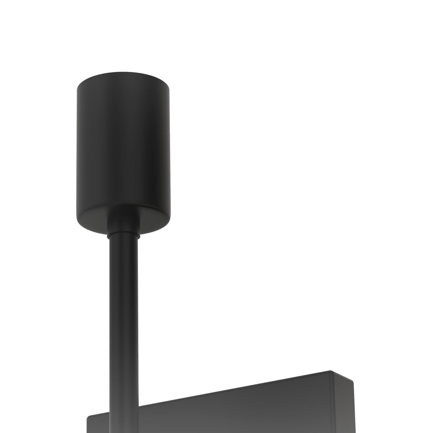 Wall lamp with double fitting and matte black finish