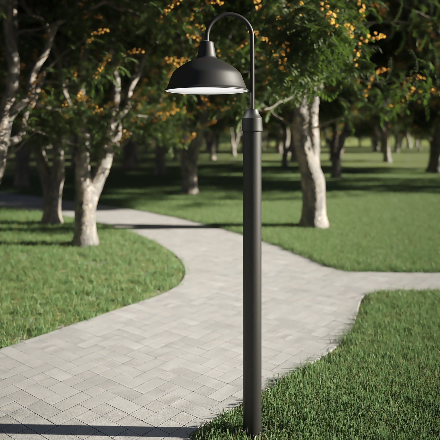 Staande buitenlamp in boerderijstijl