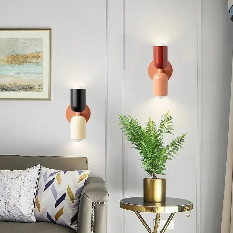 Twin glow wall spotlight retro duo