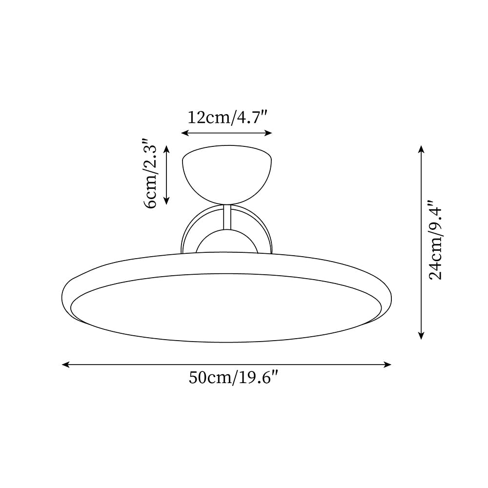 Modern LED Ceiling Light Round Design with Balanced Ambient Glow