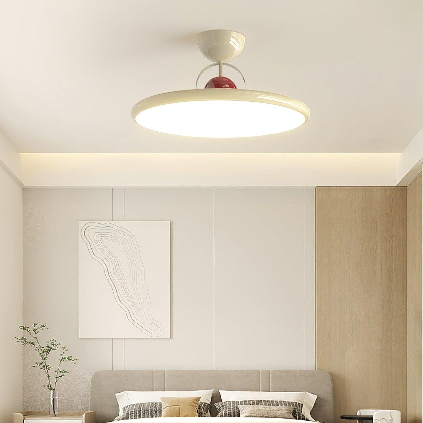 Modern LED Ceiling Light Round Design with Balanced Ambient Glow