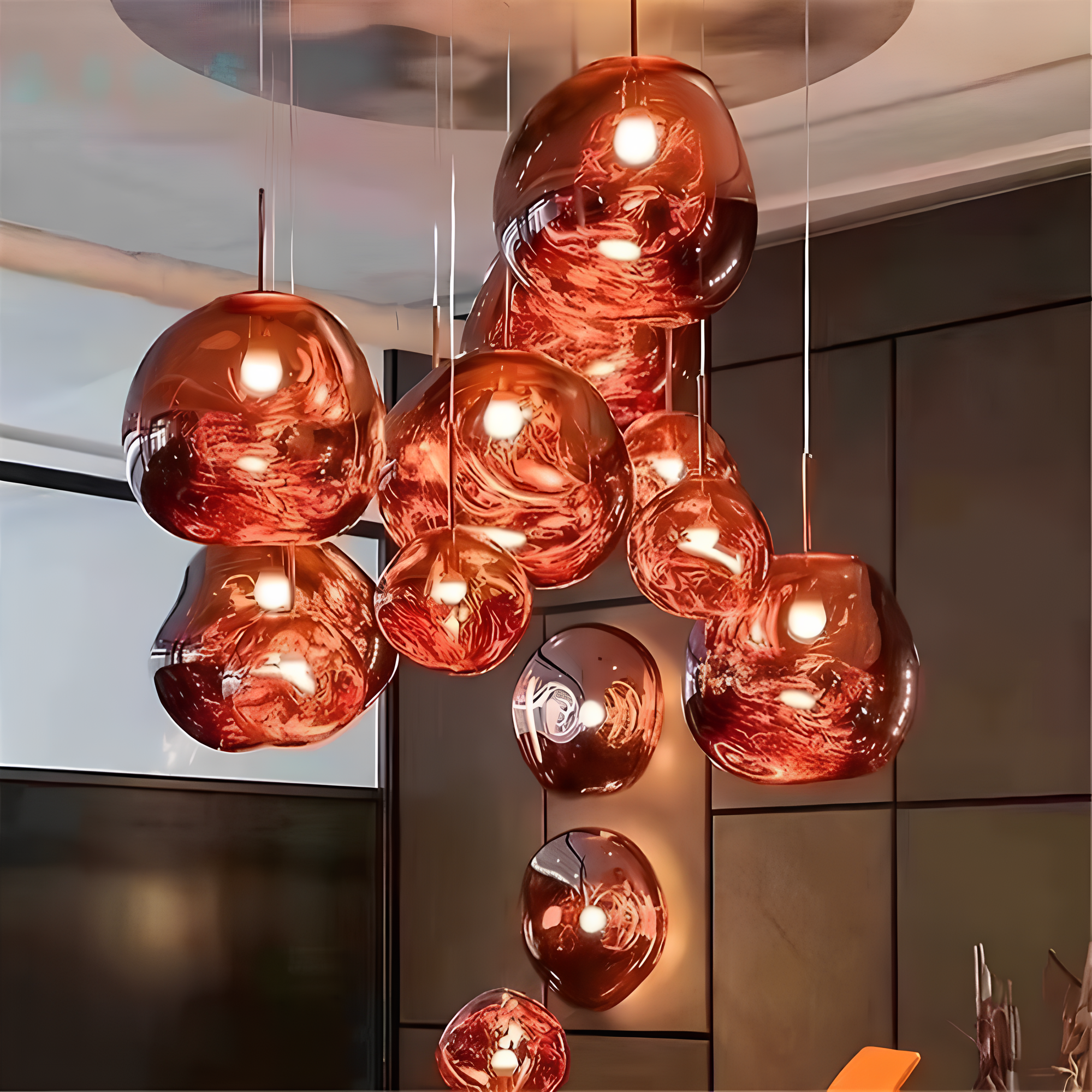 Lavelle Hanglamp met Glanzend Lava-effect