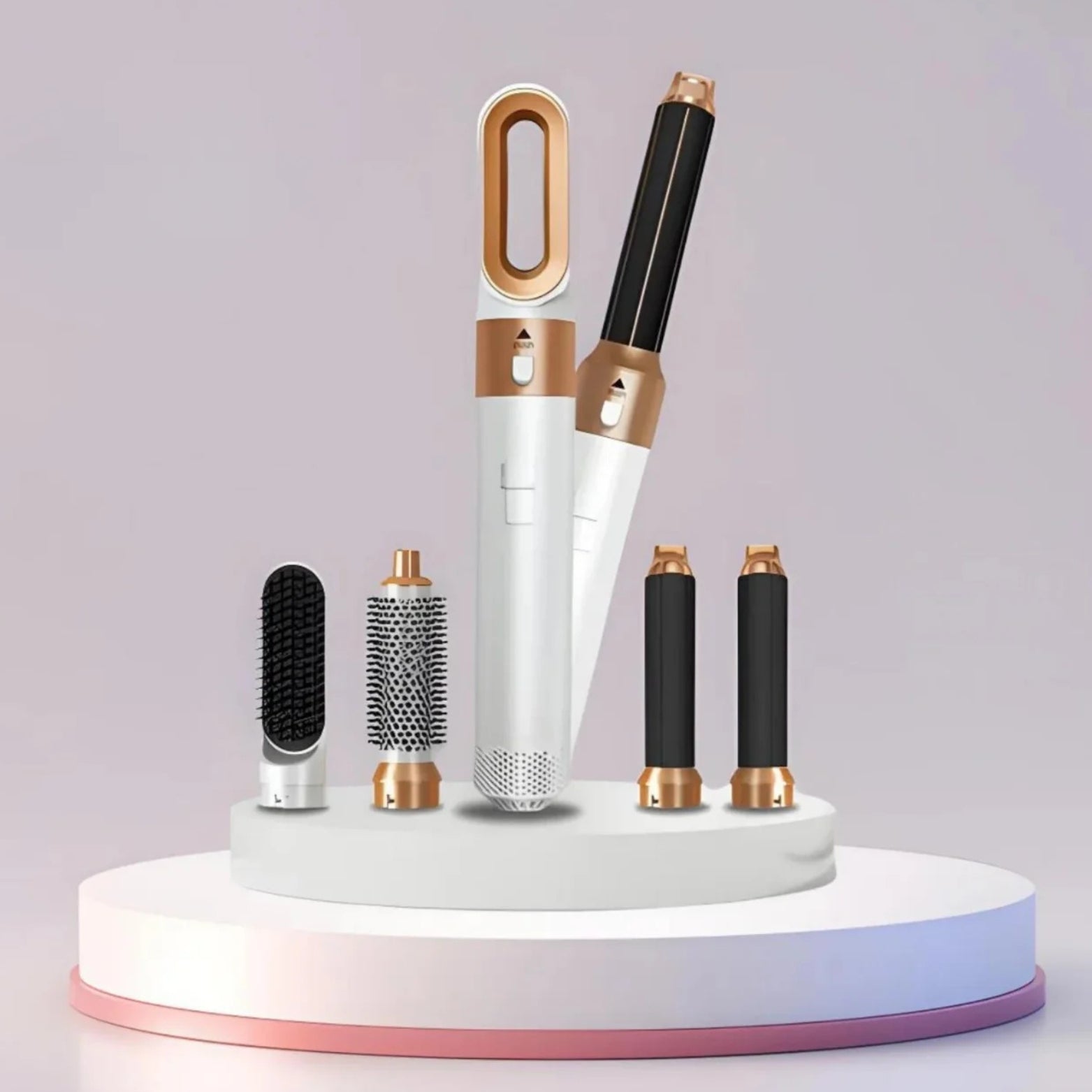 Multistyler with hairdryer function and attachments