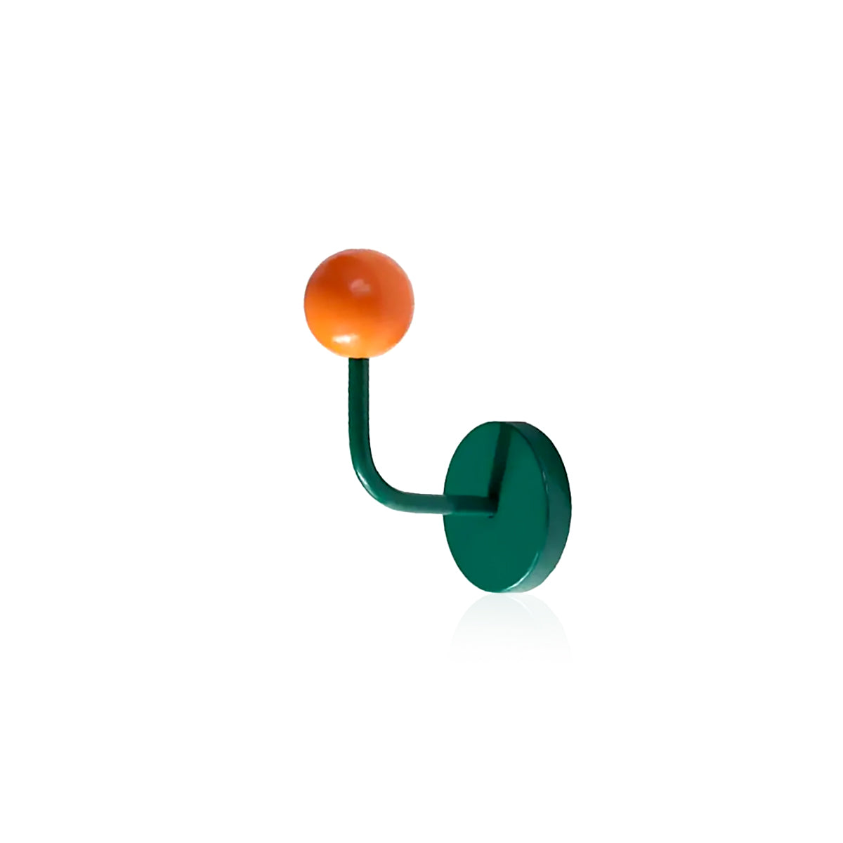 Magnetic Wooden Wall Hook Retro Metal Ball Holder for Kitchen & Entryway