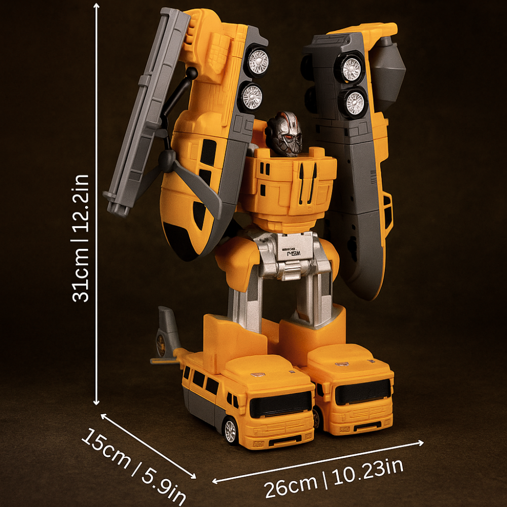 Kids Magnetic Robot Building Set Transforming Vehicle Construction Toy