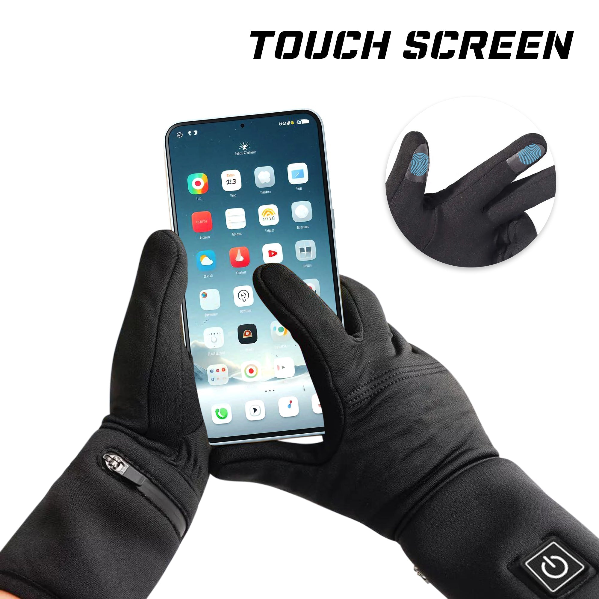 Heated Gloves with 3 Heat Levels Rechargeable Winter Gloves