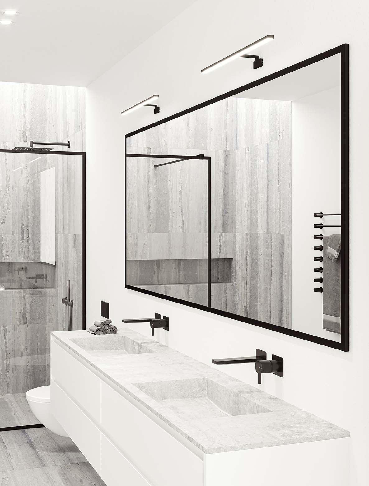 Marlee wall lamp for bathrooms