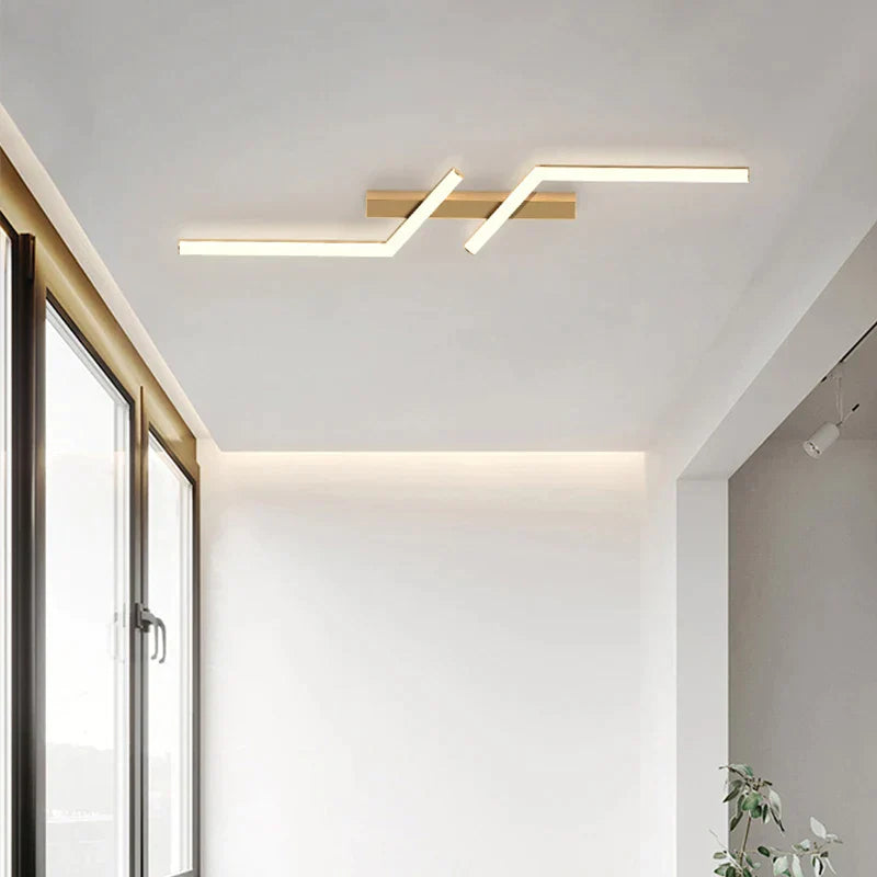 Sleek glow ceiling lamp LED line
