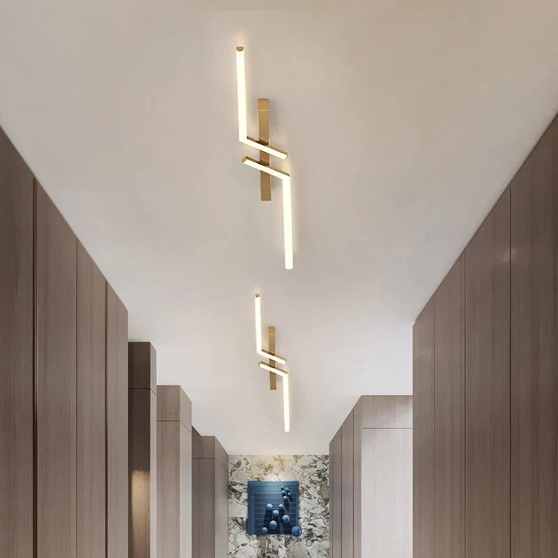 Sleek glow ceiling lamp LED line