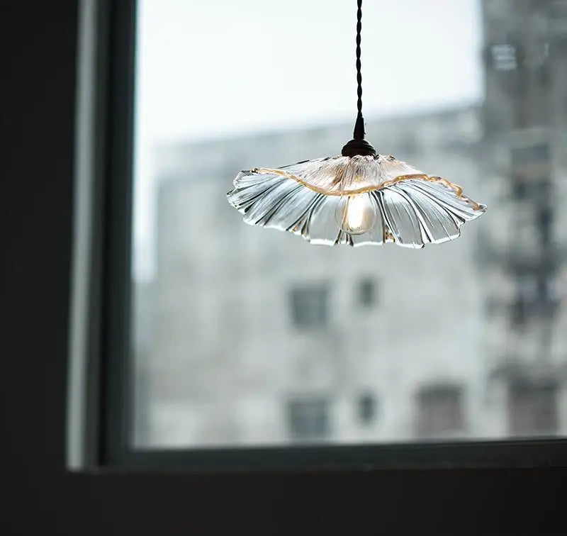 Lichtgevende bloem moderne hanglamp met bloemvormig glas