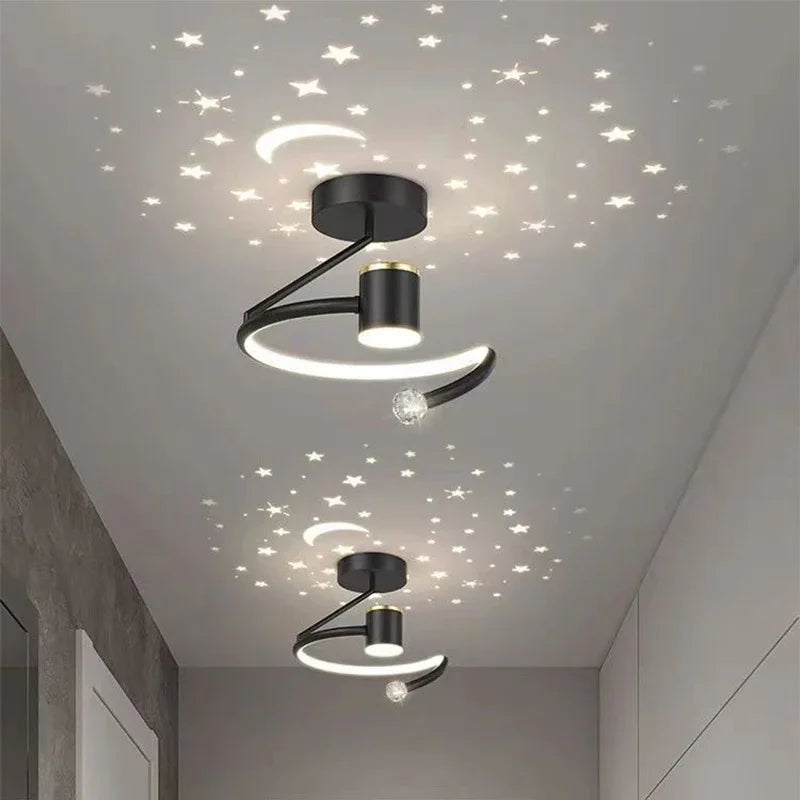 LED Ceiling Light with Starry Sky Effect for Modern Bedroom