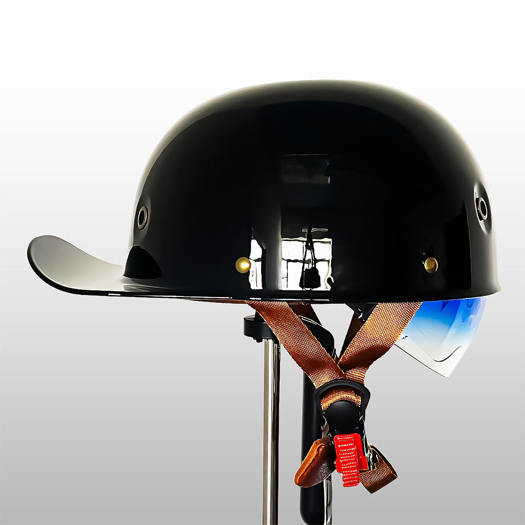 Stylish Motorcycle Helmet in Baseball Cap Look