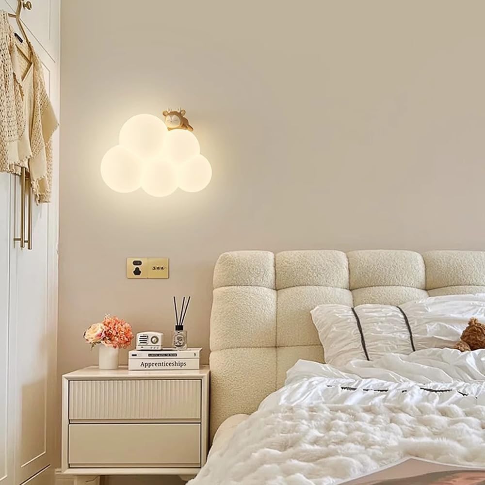 LED Cloud Wall Light for Kids Night Lamp for Nursery & Bedroom