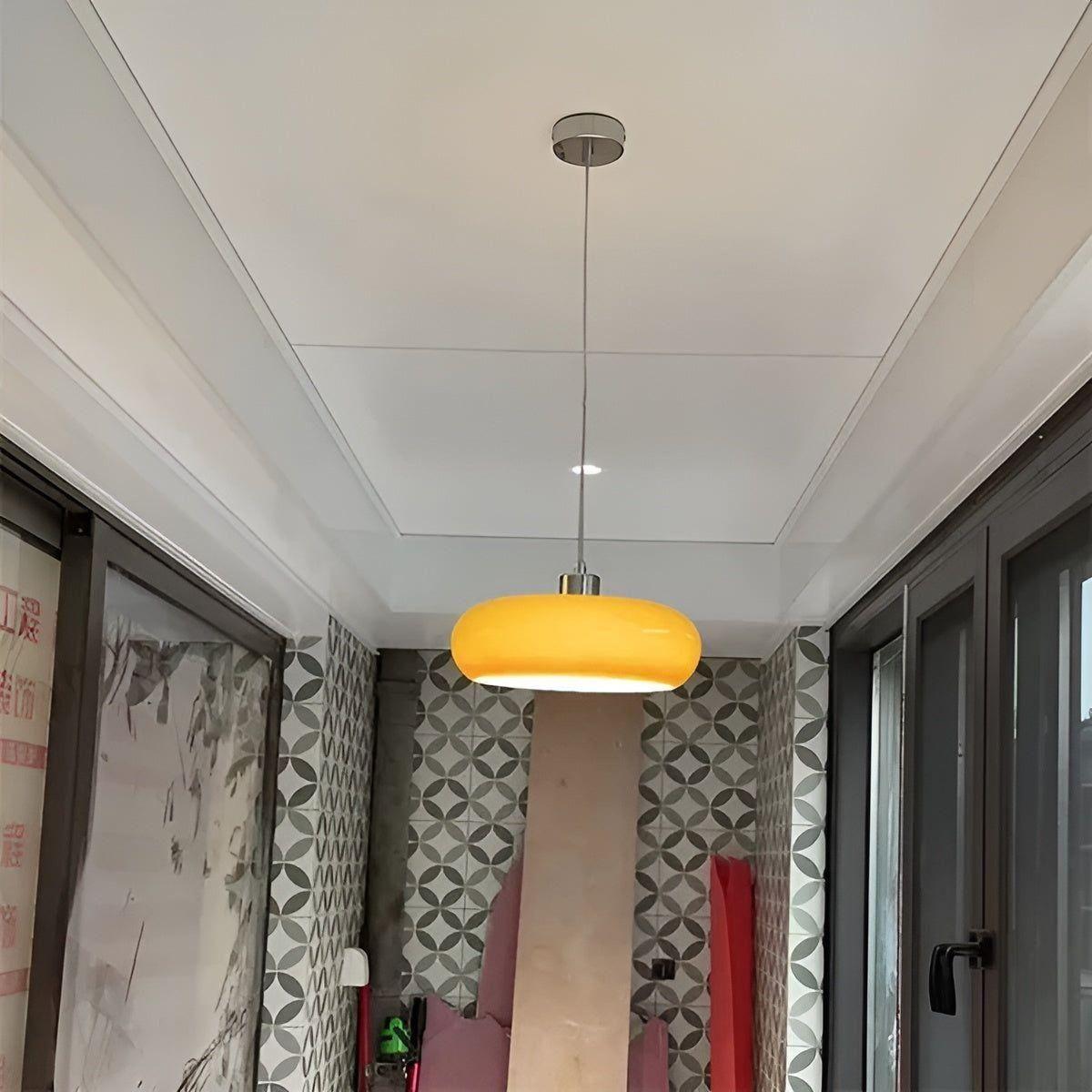Retro LudiGlow Hanglamp van Glas in Scandinavische Stijl