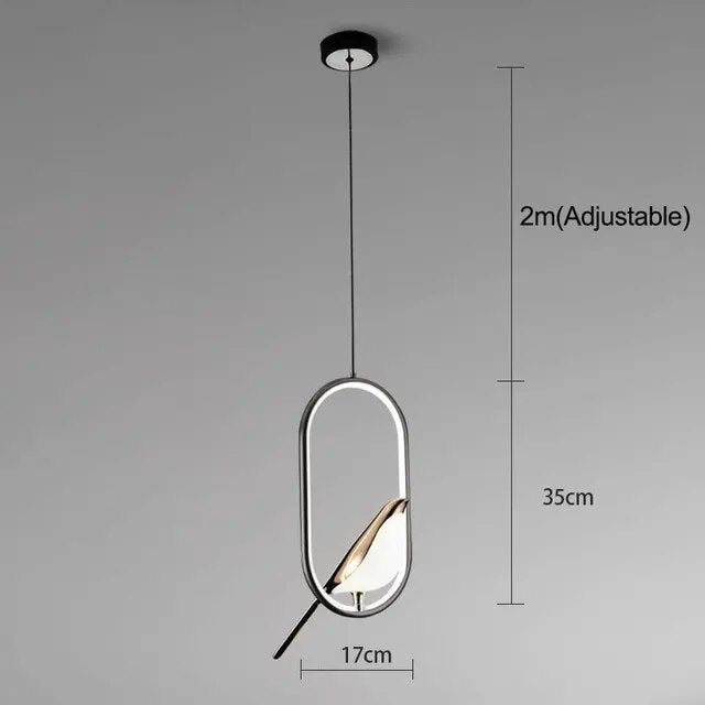 Aurela Hanglamp met Vogelmotief