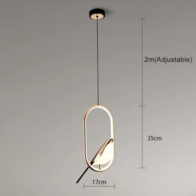 Aurela Hanglamp met Vogelmotief