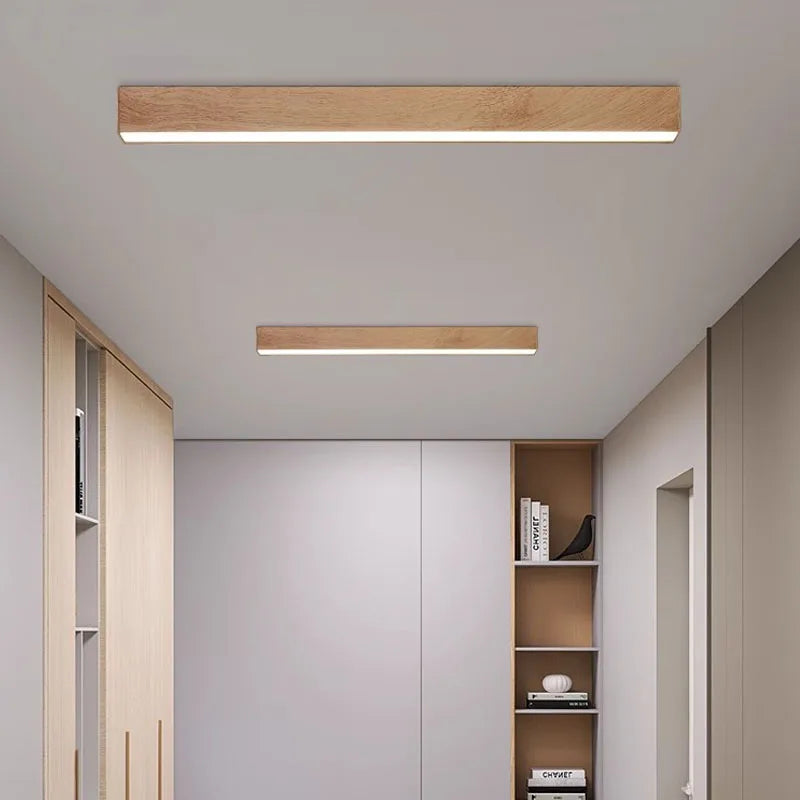 Harmony beam ceiling lamp wood look