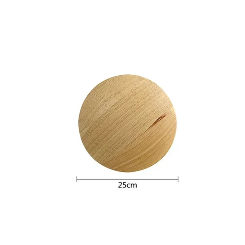 Radiant wall lamp made of wood