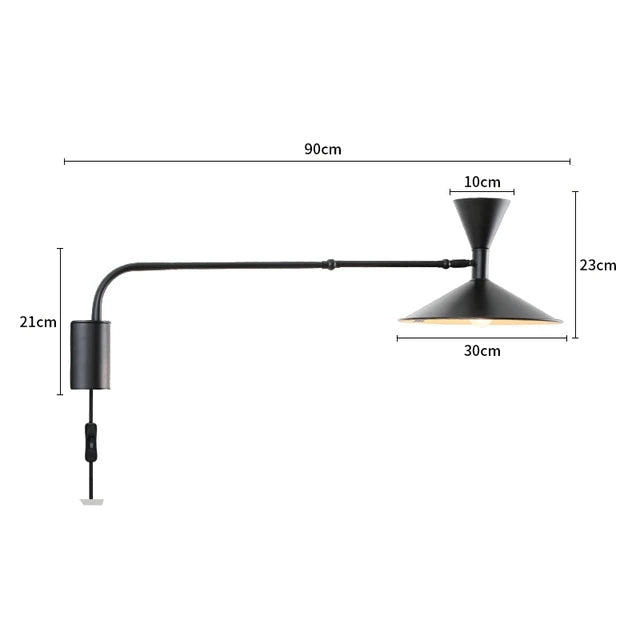 Pureflex Nordic swing wall lamp