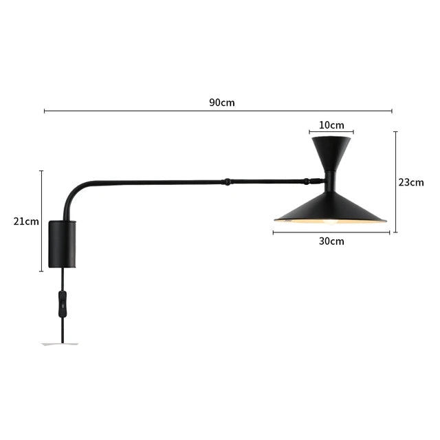 Pureflex Nordic swing wall lamp