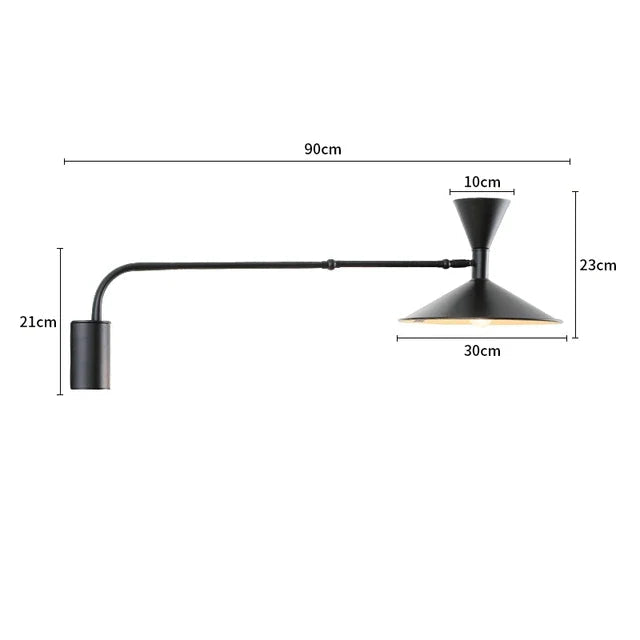 Pureflex Nordic swing wall lamp