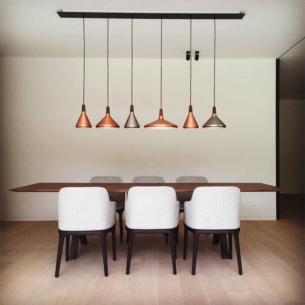 Modern Minimalist Pendant Light with Wood Accent – Ceiling Lamp for Dining & Living Room