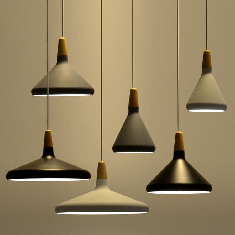 Modern Minimalist Pendant Light with Wood Accent – Ceiling Lamp for Dining & Living Room
