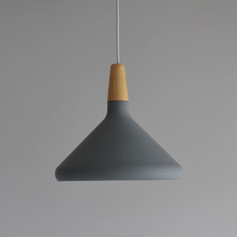 Modern Minimalist Pendant Light with Wood Accent – Ceiling Lamp for Dining & Living Room