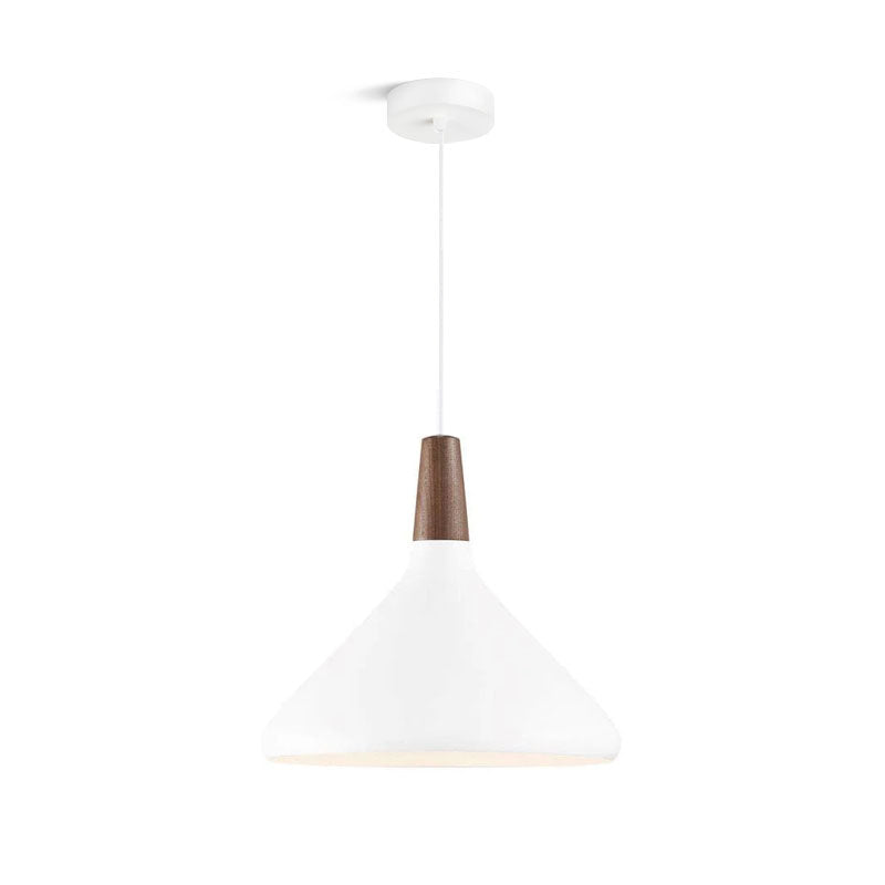 Modern Minimalist Pendant Light with Wood Accent – Ceiling Lamp for Dining & Living Room