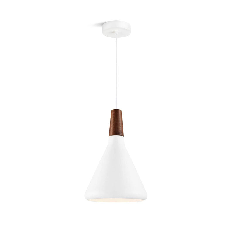 Modern Minimalist Pendant Light with Wood Accent – Ceiling Lamp for Dining & Living Room
