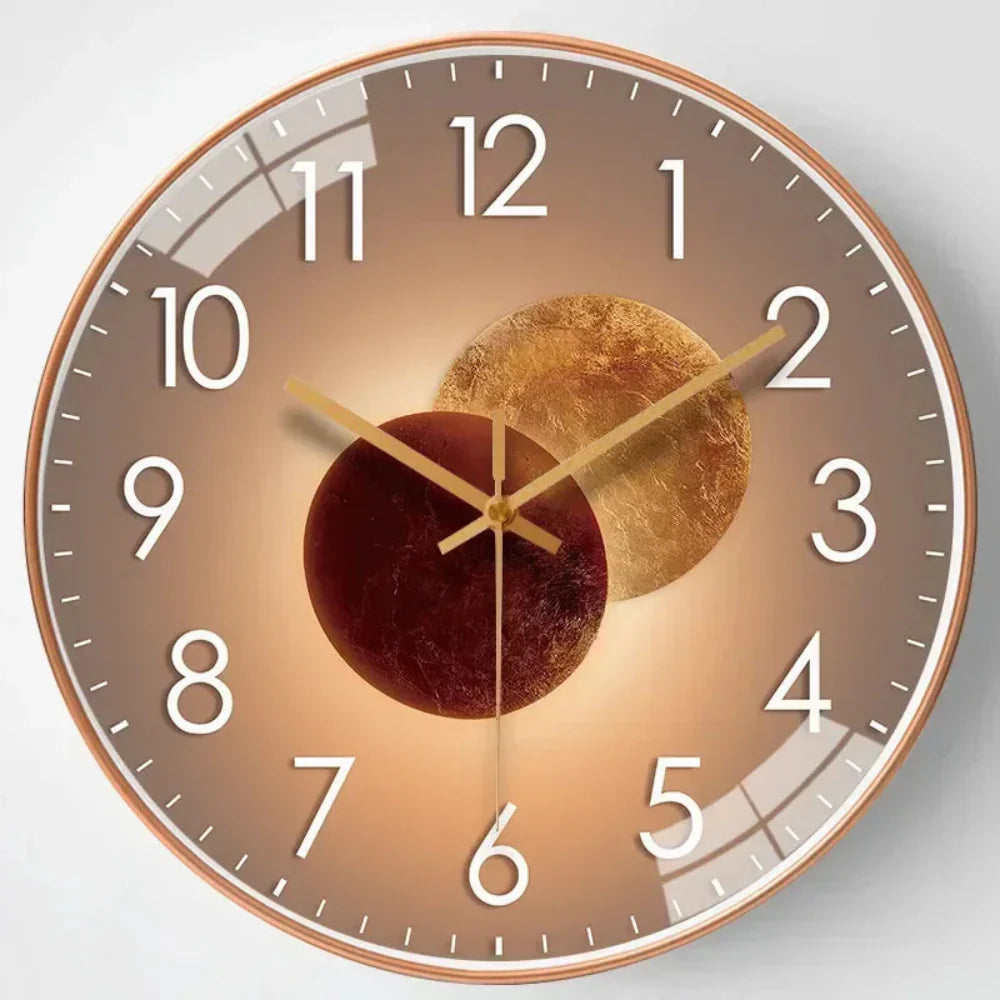 Modern Silent Wall Clock Minimalist Design & Elegant Home Décor