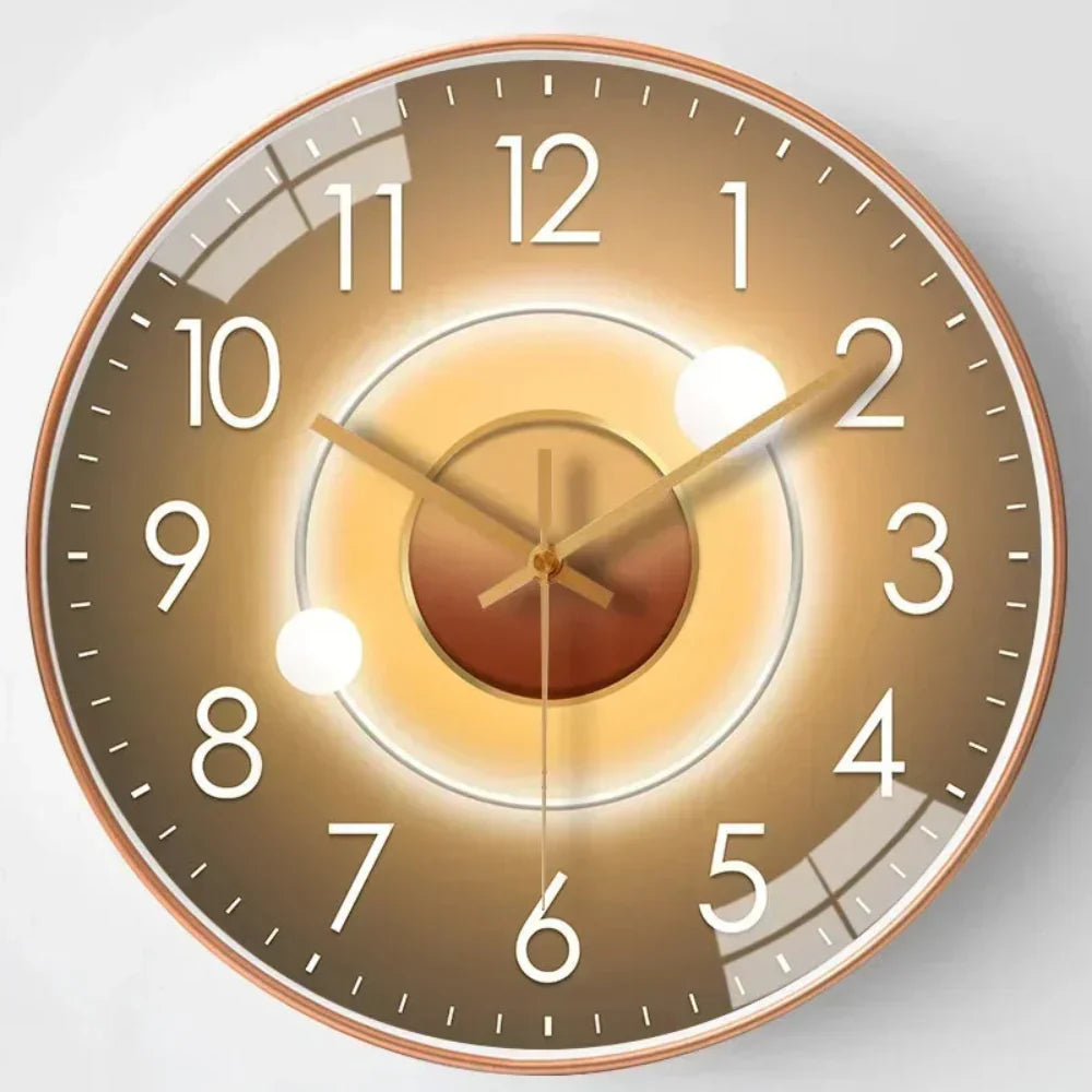 Modern Silent Wall Clock Minimalist Design & Elegant Home Décor