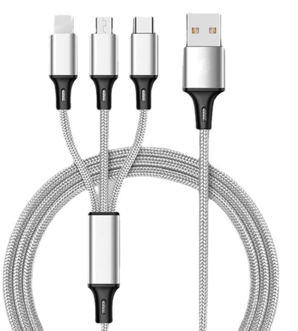 Universal 3-in-1 USB Charging Cable High-Speed Multi-Device Charger
