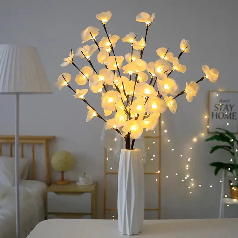 Fairy Light Olive Branch Table Lamps for Living Room